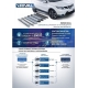Пороги алюминиевые Rival Black для Kia Sorento 2020-2021
